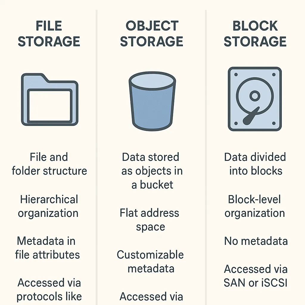 Infographic showing five benefits of cloud storage including security and remote access
